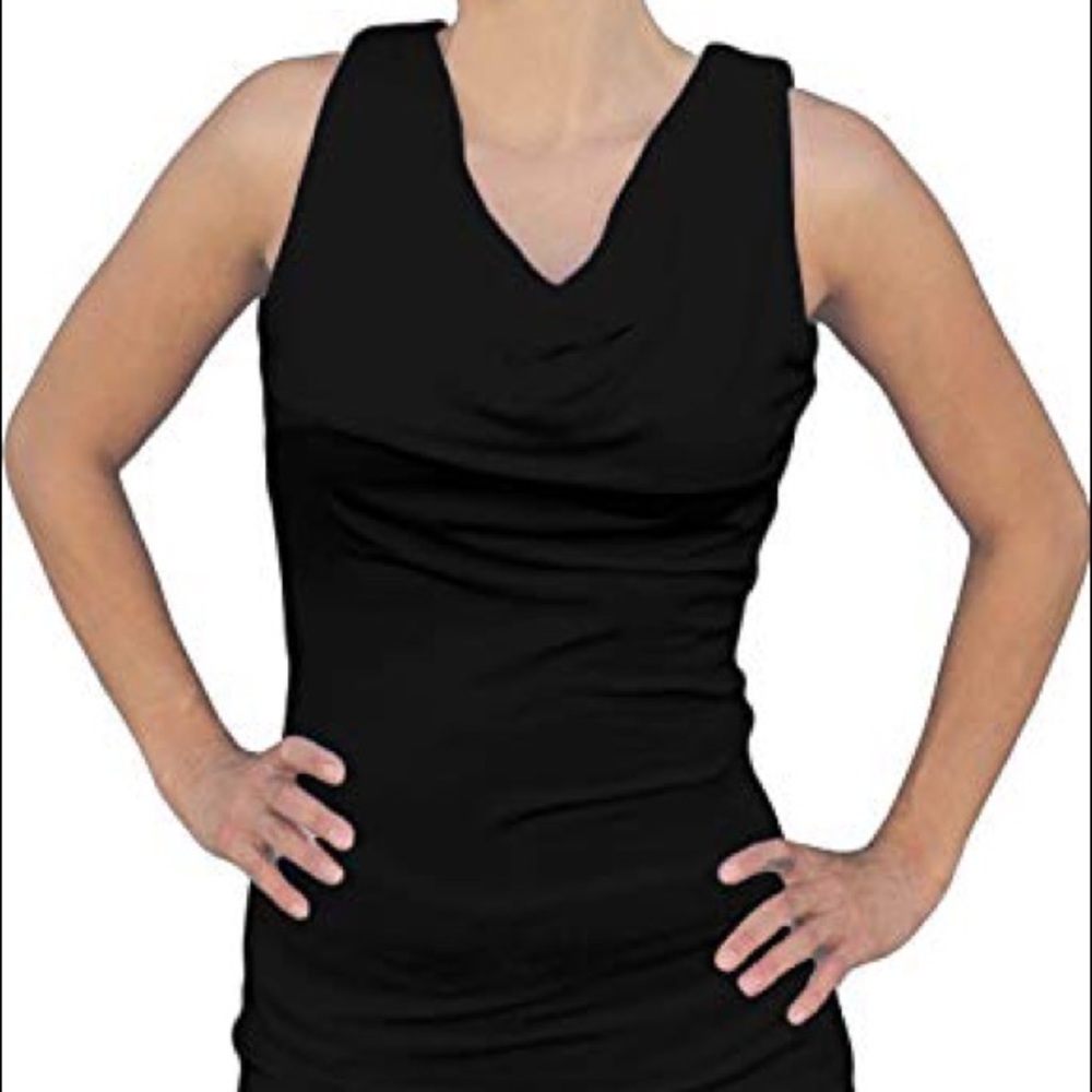 Cowl neck tank top